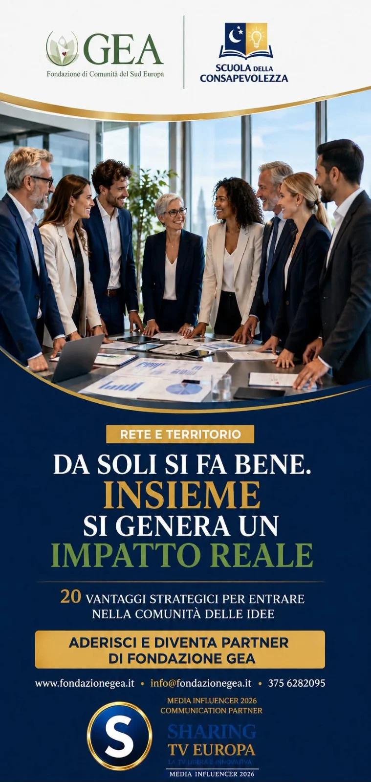 Comunità delle Idee di Fondazione GEA: 20 vantaggi strategici per imprese, professionisti ed enti